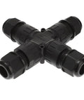 4-way Waterproof Cable Gland Connector Kit for outdoor use with IP68 strain relief joint, durable brass nickel-plated glands