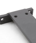 Heavy Duty Built Tough Floating Shelf Brackets 6mm Thick Steel L Brackets For Wall Mounted Shelves Hidden Hardware With Screws 2 Pack Black 150mm Long Durable Coating Smooth Edges Easy Install close-up