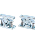 Heavy Duty Built Tough RV Door Catch And Trailer Door Latch With Spring Loaded Double Roller Zinc Alloy Screws Included shown in pair