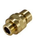 Brushed Gold Solid Brass Shower Head Swivel Ball Adapter With Adjustable Shower Arm Extension, Heavy Duty Brass Shower Connector Ball Joint For No Fuss Leak Free Bathroom Upgrades. 1/2 IPS