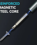 Reinforced magnetic steel core of 25 In 1 Magnetic Precision Screwdriver Set Compact Mini Repair Kit For Home DIY Computers Phones Consoles.