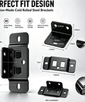 10 Pack Quick Fitting L Shape Furniture Brackets With Screws Right Angle Corner Braces detailed dimensions and design