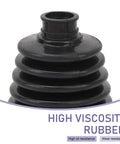 CV Boot Repair Kit For Most Vehicles 19 To 24 Mm Shaft, Heavy Duty High Temp Axle Boot With 4 Stainless Clamps, high viscosity rubber