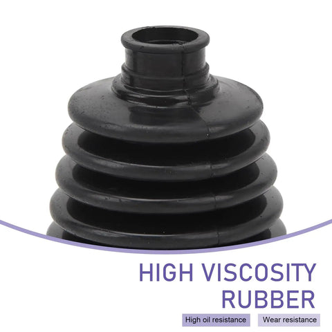 CV Boot Repair Kit For Most Vehicles 19 To 24 Mm Shaft, Heavy Duty High Temp Axle Boot With 4 Stainless Clamps, high viscosity rubber