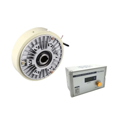 Hollow Shaft Magnetic Powder Brake 24V Heavy Duty Tension Controller Kit For Printing And Dyeing Machines 6 To 100 Nm Torque 1000 RPM