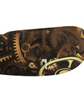 Cool Steampunk Gears Travel Pillow U Shaped Neck Support with intricate gear design for comfy sleep on long haul flights.
