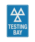 Equipment Testing Bay Zone Facility Identification Aluminum Safety Marker Tin Sign For Factory Workshop Indoor Outdoor 8x12 Inch