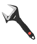 6 Inch Drop Forged Adjustable Wrench With Soft Grip And Wide Jaw, Metric And SAE Scales, Rust Resistant For Auto Repair, Plumbing