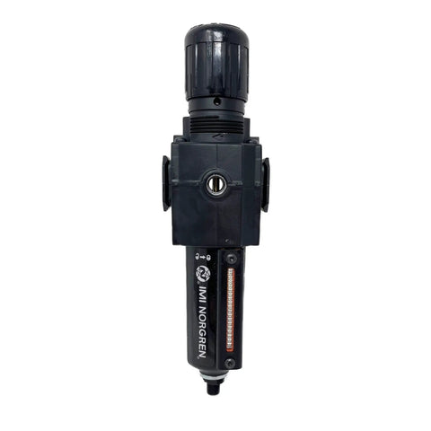 Heavy Duty Combo Filter And Regulator 1/4 Inch Npt With Quick Turn Knob Auto Drain Metal Bowl 40 Micron Relief 5 To 150 Psi Bulletproof Pressure Gauge For Compressed Air Setup
