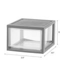 14 Quart Medium Plastic Drawers Under Bed Storage Bins Stackable Modular Organizer For Closets And Dorm Rooms Space Saving And Tidy Up Small Items