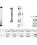 Rock Solid Brazed Plate Heat Exchanger for Industrial Water Chilling and Air Conditioning Systems, compact stainless steel design.
