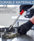 Oil Seal Removal Tool With Dual Hook Tips Heavy Duty Puller Kit demonstrated with carbon steel in hand
