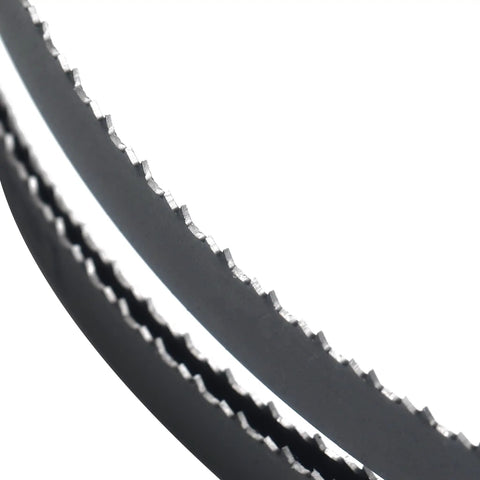 Bi-Metal Band Saw Blade 64-1/2 Inch By 1/2 Inch By 0.025 Inch Thick M42 Grade For Metal Cutting 10/14 Tpi Bi-Metal Teeth Pattern Ideal For Solid Bar And Hollow Tube Soft Ferrous Metals Only Do Not Cut Aluminum