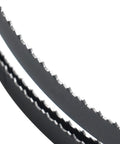 Bi-Metal Bandsaw Blade For Stainless Steel, M42 Grade, 64.5 Inch Long, 1/2 Inch Wide, 0.025 Inch Thick, 6/10 TPI Variable Teeth close-up