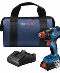 18V All In One Impact Driver And Wrench Kit With One Quarter Inch Hex Shank And One Half Inch Square Drive, bag and charger