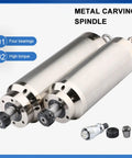 Two metal carving spindles, ER25 chucks, 5.5kW 380V, powerful water cooled CNC spindle motor 5.5KW 380V 11A 24000 RPM