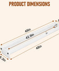 Dimensions of Router Sled For Flattening Slabs 48 Inch With HDPE Benchtop Slab Flattening Jig Adjustable Trimming Planing Machine
