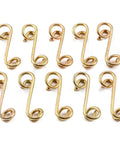Badass Quarter Turn Fastener Springs For 5 16 Inch Paneling Heavy Duty Steel Hardware Rock Solid 1 Inch Length Pack Of 10, showing ten gold steel springs.