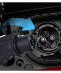 Fast Lane 250A Power Delivery With This Dependable Ccs Combo One To Chademo Dc Ev Adapter showing connector plugged into socket.