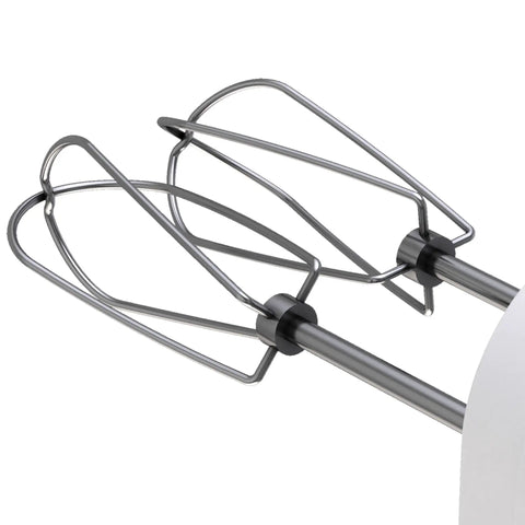 Close-up of 2 wire beaters for MX3000W 250 Watt Hand Mixer With 6 Speeds Pro Attachments 2 Wire Beaters And 2 Whisks Bowl Rest