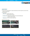 Instruction page showing No Clean Desolder Braid 3.0mm Wide 1.5m Length for SMD Component Solder Removal including BGAs