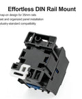 Beefy 3-Pole AC Contactor CJX2-1810 with 24VAC coil showing DIN rail mount compatibility