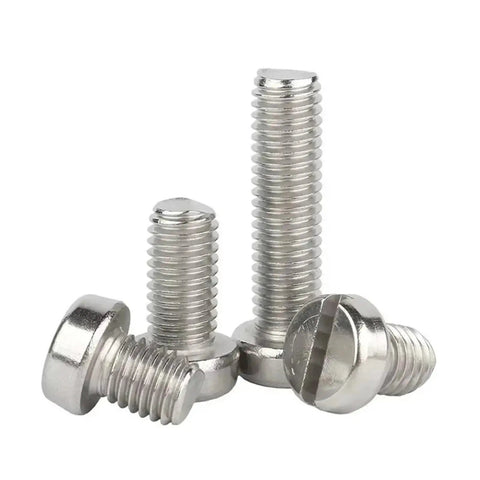 Top Rated 304 Stainless Steel Machine Screws Slotted Cheese Head Bolts 8Mm M1.6 Through M6 Large Bulk Pack angled view of hardware