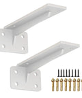 Built Tough Thickened Black Heavy Duty Shelf Bracket 90 Degree Right Angle with screws cold rolled steel shown from side