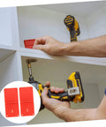 Carpentry Hinge Positioning Tool Set Pro Grade With Adjustable Hole Locator For Cabinet Doors Precise Angle Drilling 2 Pack