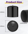 Product size diagram of 4 Pack 1.98 Inch Bearing Rubber Caps For Trailer Wheel Hub Dust Cover Replacement, dimensions 1.57x1.96 inches.