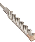 Rock Carbide SDS Plus Hammer Drill Bit One And One Eighth Inch By Eight Inch By Ten Inch For Concrete And Masonry, close-up of carbide tip
