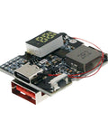 Close-up view of Bidirectional 22.5W Fast Charging Power Module With Digital Display For USB Devices Dope Auto Detect Current Safe Efficient Quick Charge Board.
