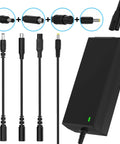 42V 2A Scooter Charger 4 In 1 Removable Connector For 36V Pocket Mod And Sports Mod Lithium Battery Compatible With Gotrax Ninebot Hiboy Electric Scooters Charger