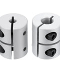 Rock Solid 2 Pack Aluminum Shaft Coupling 5mm To 8mm Bore single split couplers, showcasing robust design for CNC routers.