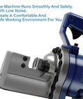 Close-up of Hot Hydraulic Rebar Cutter 1350W Powerhouse with low noise operation details for safe working environments.