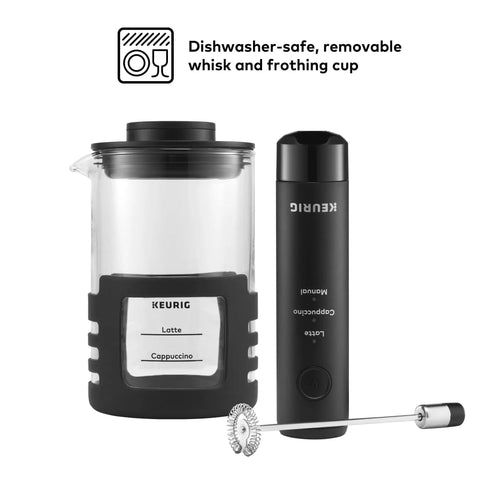SimpleCafe Rechargeable Handheld Milk Frother For Lattes Cappuccinos And Iced Coffee USB Cord Included Microwave Safe Frothing Cup