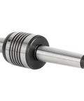 MT2 live center for lathe with 60° Morse taper, metal body and grooved collar