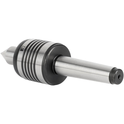 MT2 Morse Taper Live Center for Lathe Tailstock with Rock-Solid 60-Degree Point and Precision Hardened Steel Bearing