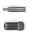 Heavy Gauge Steel Floor Jack Oil Pump Cylinder 18 mm Threaded Hydraulic Piston Plunger Replacement Kit showing plunger and threaded bolt.