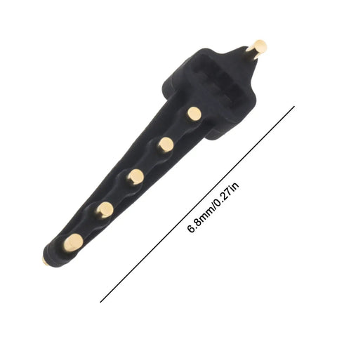 Crank Up Your Drone Range With This High Gain 5.8GHz Yagi Antenna Signal Booster For Drones Extends Remote Control Reach And Boosts RF Performance Compatible With Mavic Mini 2 Air Spark DJI Drones Black close-up on antenna end with size measurement
