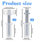 8 Piece Spring Loaded Bi Fold Door Hardware Kit For Closet Doors Easy Install Stainless Steel Top Roller Guide Wheel and Pivot