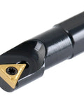 Close-up of the Half Inch Mini Indexable Turning Tool And Boring Bar Set For Metalworking showing tool tip with TCMT21.5 insert.