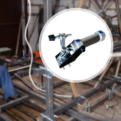 Heavy Duty Pneumatic Clamp Fixture With 50 Kg 110 Lb Hold Down, Quick Air Clamp in workshop setting