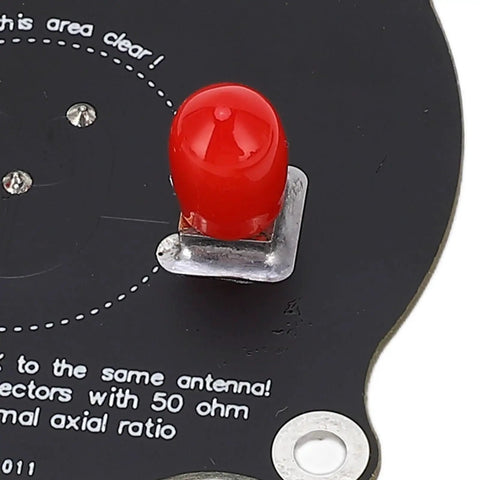 Close-up of Pro Grade 5.8GHz FPV Triple Feed Patch Antenna 9.4dBi High Gain Circularly Polarized For FPV Racing Drones component