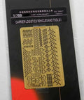 1/700 US Navy Aircraft Carrier Logistics Vehicles And Equipment Resin Model Kit, unpainted, in packaging for diorama building