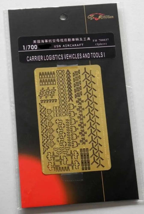 1/700 US Navy Aircraft Carrier Logistics Vehicles And Equipment Resin Model Kit, unpainted, in packaging for diorama building