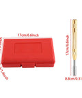 38 Piece Metal Stamping Kit With Automatic Letter And Number Punch Set, red plastic case, punch tool dimensions