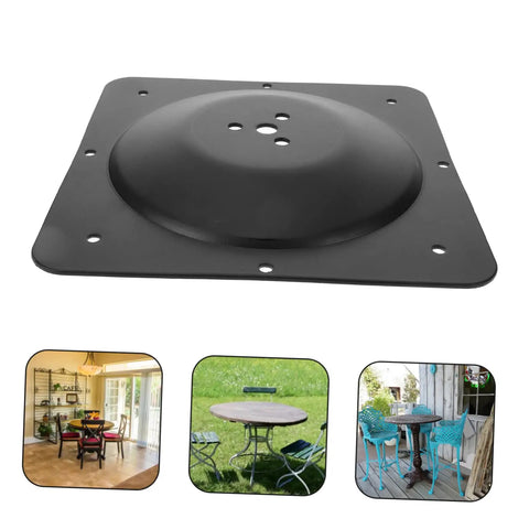 Black Iron Table Leg Connector Bracket With Screws For Furniture Repair Angled Mounting Plate, heavy duty design for stability.