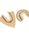 Do It All Oscillating Saw Blades Set for Wood Plastic Metal Semicircular High Carbon Steel Multitool Attachments shown