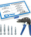Wall Anchor Setting Tool With 18Pcs Molly Bolt Hollow Drive Screws Assortment Kit Heavy Duty Anchor Gun For Cavity Anchors